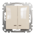 Вимикач, 2-клавішний, 10 А, Sedna design&elements - Schneider Electric [SDD112105L]