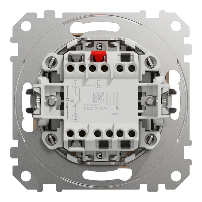 Вимикач, Sedna Design&Elements, Одноклавішний перемикач з підсвіткою Бежевий Sedna Design, бежевий (ral 1013), Schneider Electric, [SDD112106L]