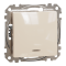 Вимикач, Sedna Design&Elements, Одноклавішний перемикач з підсвіткою Бежевий Sedna Design, бежевий (ral 1013), Schneider Electric, [SDD112106L]