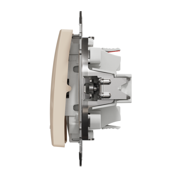 Вимикач, Sedna Design&Elements, Одноклавішний перемикач з підсвіткою Бежевий Sedna Design, бежевий (ral 1013), Schneider Electric, [SDD112106L]