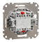 Intermediate switch, Sedna Design&Elements, Одноклавішний перехресний перемикач з підсвіткою Sedna Design, бежевий (ral 1013), Schneider Electric, [SDD112107L]