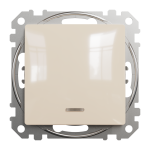 Перехресний перемикач, 1-клавішний, 10 А, Sedna design&elements - Schneider Electric [SDD112107L]