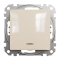 Intermediate switch, Sedna Design&Elements, Одноклавішний перехресний перемикач з підсвіткою Sedna Design, бежевий (ral 1013), Schneider Electric, [SDD112107L]