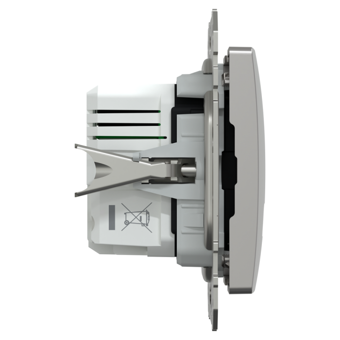 USB розетка | USB розетка, Sedna Design&Elements, USB розетка, Sedna Design & Elements, тип A+C, 3 A, 21 Вт, алюмінієвий, Schneider Electric, [SDD113405]