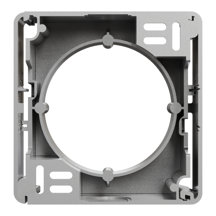 Коробка для накладного монтажу, Sedna Design&Elements, Коробка для зовнішнього монтажу Алюміній Sedna Design, Schneider Electric, [SDD113901]