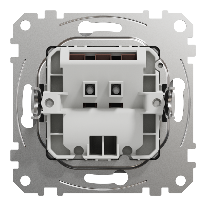 Вивід кабелю, Sedna Design&Elements, Розетка для вводу кабеля Алюміній Sedna Design, Schneider Electric, [SDD113903]