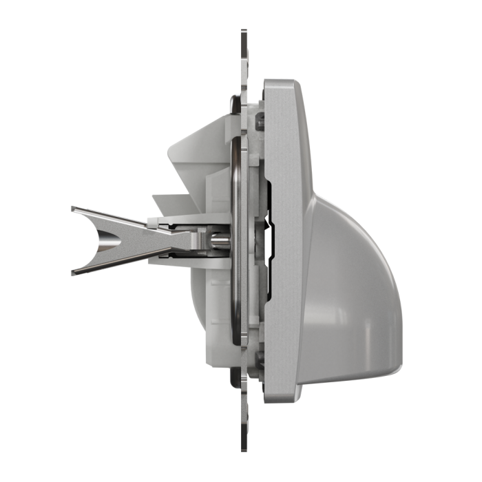 Вивід кабелю, Sedna Design&Elements, Розетка для вводу кабеля Алюміній Sedna Design, Schneider Electric, [SDD113903]