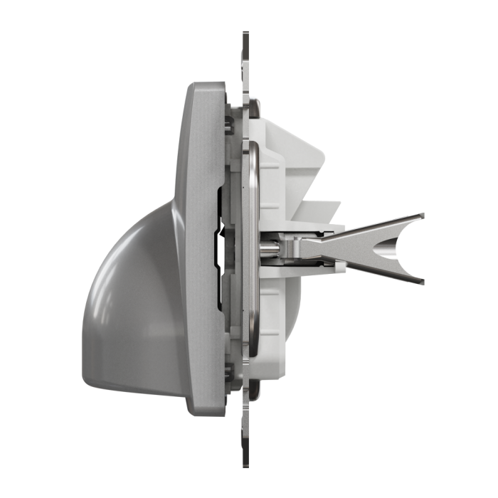Вивід кабелю, Sedna Design&Elements, Розетка для вводу кабеля Алюміній Sedna Design, Schneider Electric, [SDD113903]