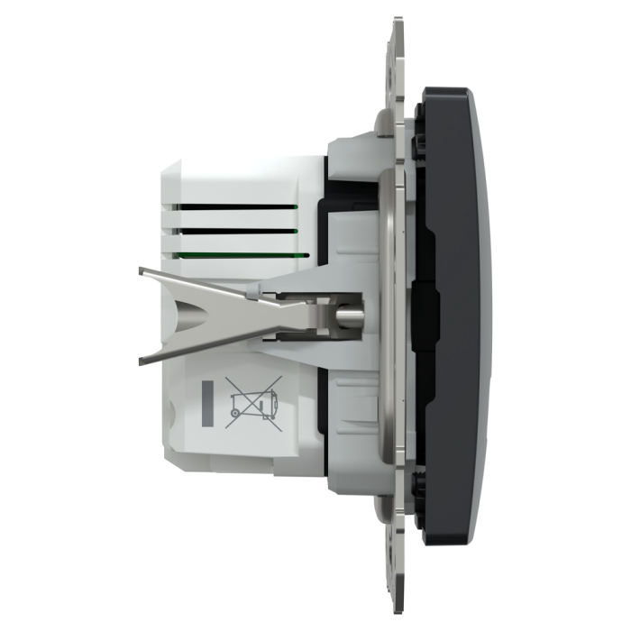 USB розетка | USB розетка, Sedna Design&Elements, USB розетка, Sedna Design & Elements, тип A+C, 3 A, 21 Вт, чорний, Schneider Electric, [SDD114405]