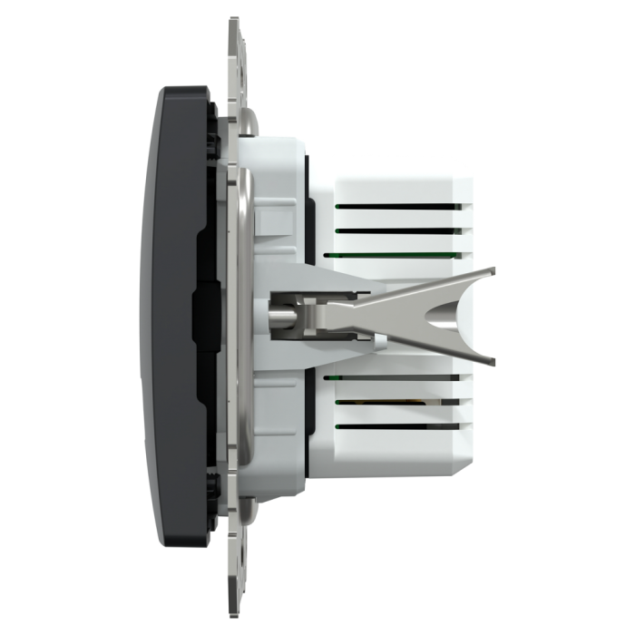 USB розетка | USB розетка, Sedna Design&Elements, USB розетка, Sedna Design & Elements, тип A+C, 3 A, 21 Вт, чорний, Schneider Electric, [SDD114405]