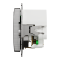 Зарядний пристрій USB + розетка, Sedna Design&Elements, Розетка з заземленням + 2 USB тип А Матовий алюміній Sedna Elements, матовий алюмінієвий, Schneider Electric, [SDD170052]