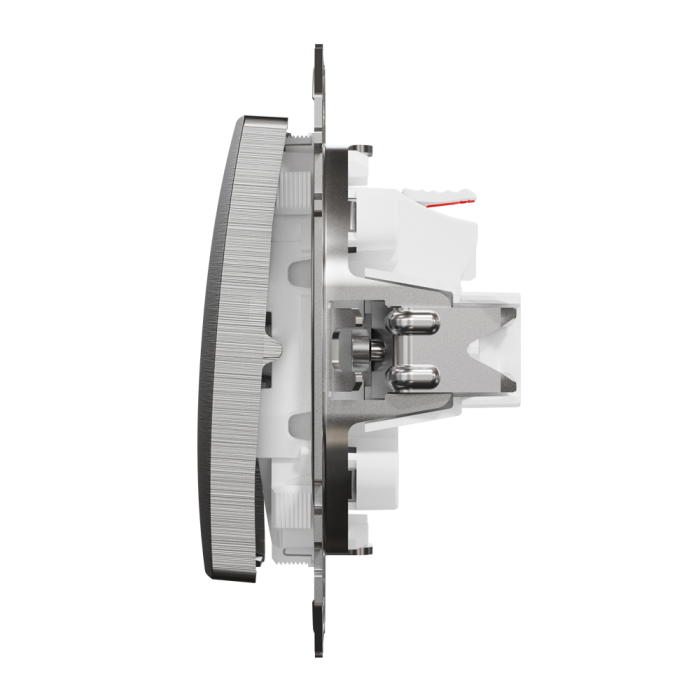 Вимикач, Sedna Design&Elements, Одноклавішний вимикач Матовий алюміній Sedna Elements, матовий алюмінієвий, Schneider Electric, [SDD170101]