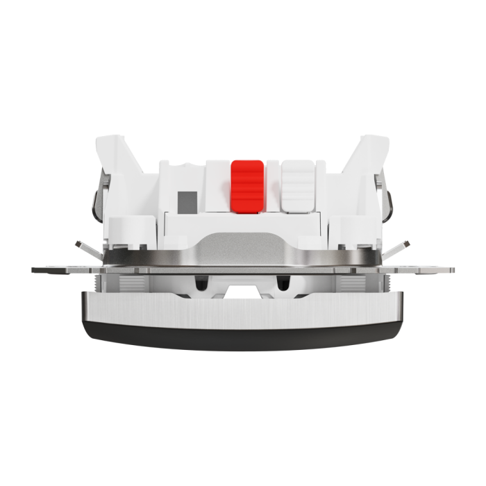 Вимикач, Sedna Design&Elements, Одноклавішний вимикач Матовий алюміній Sedna Elements, матовий алюмінієвий, Schneider Electric, [SDD170101]