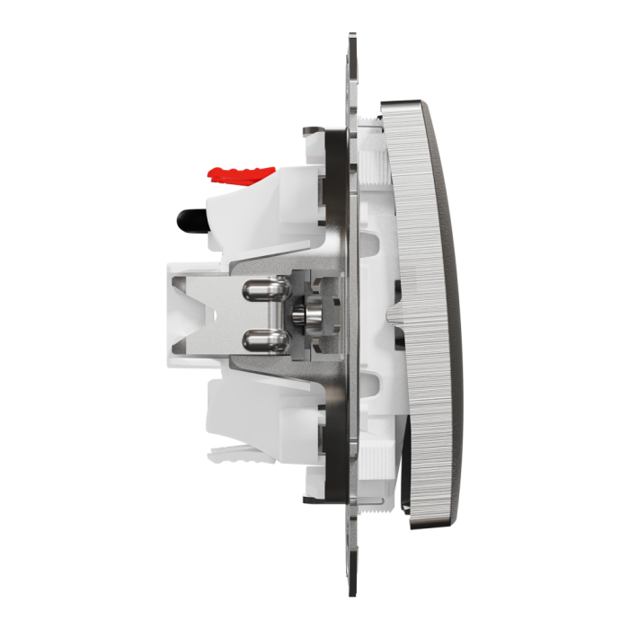 Вимикач, Sedna Design&Elements, для жалюзі, електронне блокування 10 АХ, матовий алюмінієвий, Schneider Electric, [SDD170104]