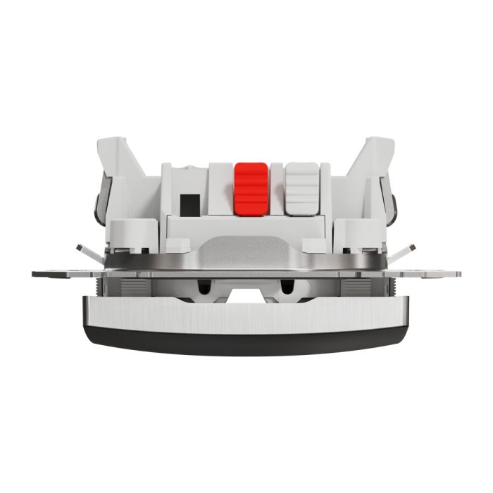 Вимикач, Sedna Design&Elements, Одноклавішний перемикач Матовий алюміній Sedna Elements, матовий алюмінієвий, Schneider Electric, [SDD170106]