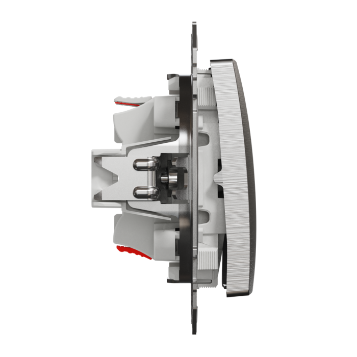 Intermediate switch, Sedna Design&Elements, Проміжний вимикач Матовий алюміній Sedna Elements, матовий алюмінієвий, Schneider Electric, [SDD170107]