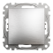 Кнопка, Sedna Design&Elements, Кнопковий вимикач 10 А, матовий алюмінієвий, Schneider Electric, [SDD170111]