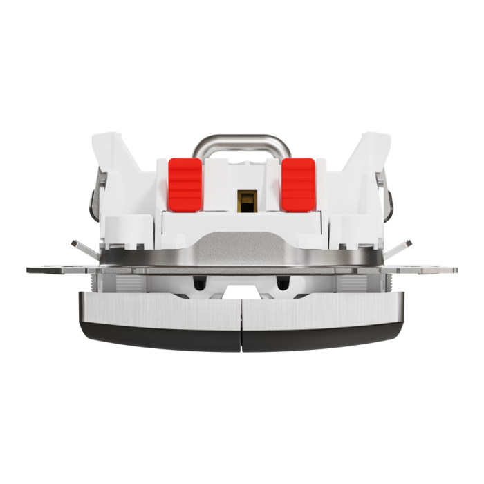 Кнопка, Sedna Design&Elements, Кнопковий вимикач для жалюзі, електронне блокування 10 АХ, матовий алюмінієвий, Schneider Electric, [SDD170114]