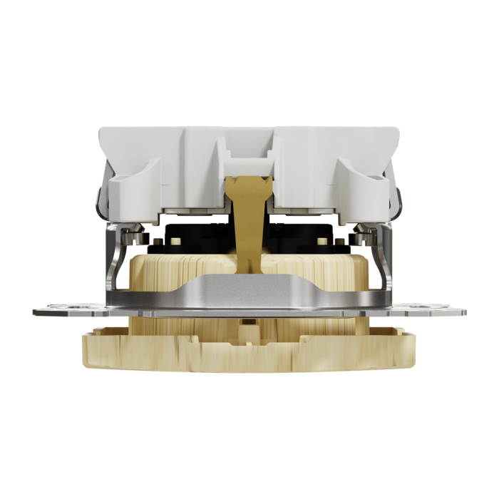 Розетка, Sedna Design&Elements, з заземленням та зі шторкою Береза Sedna Elements, колір березового дерева, Schneider Electric, [SDD180022]