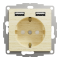 Зарядний пристрій USB + розетка, Sedna Design&Elements, Розетка з заземленням + 2 х USB типу А, колір березового дерева, Schneider Electric, [SDD180052]