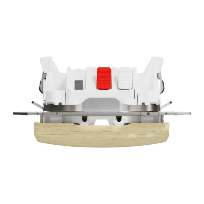 Вимикач, Sedna Design&Elements, Одноклавішний перемикач Береза Sedna Elements, колір березового дерева, Schneider Electric, [SDD180106]