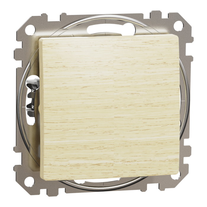 Intermediate switch, Sedna Design&Elements, Проміжний вимикач Береза Sedna Elements, колір березового дерева, Schneider Electric, [SDD180107]