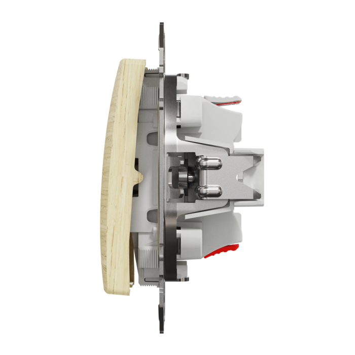 Intermediate switch, Sedna Design&Elements, Проміжний вимикач Береза Sedna Elements, колір березового дерева, Schneider Electric, [SDD180107]