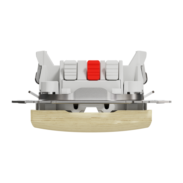 Intermediate switch, Sedna Design&Elements, Проміжний вимикач Береза Sedna Elements, колір березового дерева, Schneider Electric, [SDD180107]