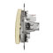 Кнопка, Sedna Design&Elements, Кнопковий вимикач 10 А, колір березового дерева, Schneider Electric, [SDD180111]