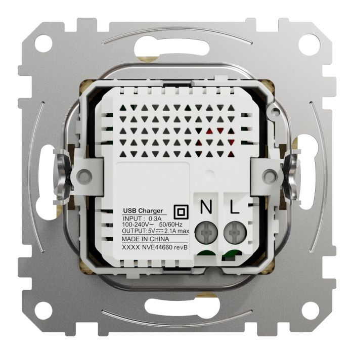 USB розетка, Sedna Design&Elements, A+a 2, колір березового дерева, Schneider Electric, [SDD180401]