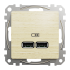 USB розетка, Sedna design&elements - Schneider Electric [SDD180401]