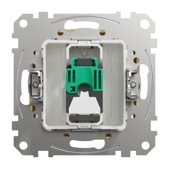 Мультимедійна розетка, Sedna Design&Elements, Комп'ютерна розетка RJ45 CAT 5E UTP, колір березового дерева, Schneider Electric, [SDD180451]