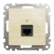 Мультимедійна розетка, Sedna Design&Elements, Комп'ютерна розетка RJ45 CAT 5E UTP, колір березового дерева, Schneider Electric, [SDD180451]