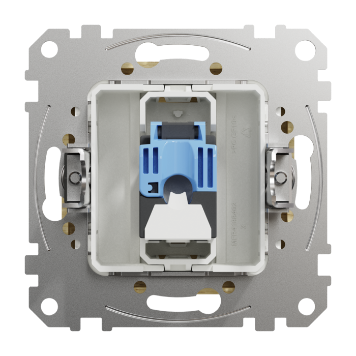 Мультимедійна розетка, Sedna Design&Elements, Комп'ютерна розетка, RJ45 CAT6 UTP, Береза, колір березового дерева, Schneider Electric, [SDD180461]