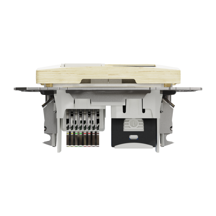 Телефон + розетка для передачі даних, Sedna Design&Elements, Розетка телекомунікаційна RJ45+RJ11 6UTP, береза, Sedna Design & Elements, Schneider Electric, [SDD180468]
