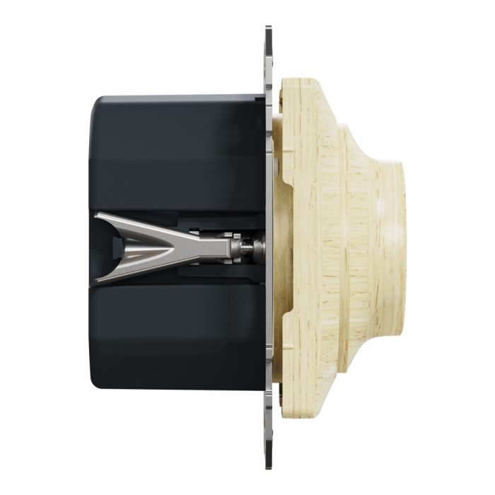 Димер, Sedna Design&Elements, Поворотний Лед димер RC 3-370 Вт, колір березового дерева, Schneider Electric, [SDD180501]