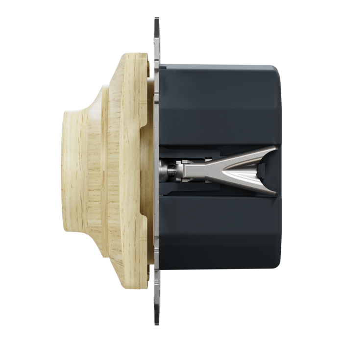 Димер, Sedna Design&Elements, Поворотний Лед димер RC 3-370 Вт, колір березового дерева, Schneider Electric, [SDD180501]