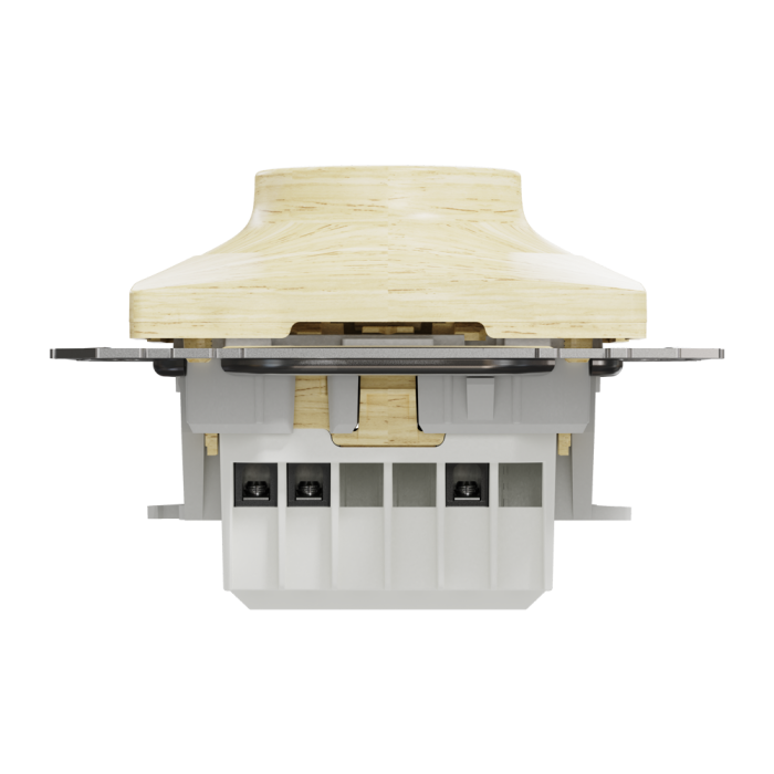 Димер, Sedna Design&Elements, Універсальний поворотний LED димер RC/RL 5-200 Вт Береза Sedna Elements, колір березового дерева, Schneider Electric, [SDD180502]