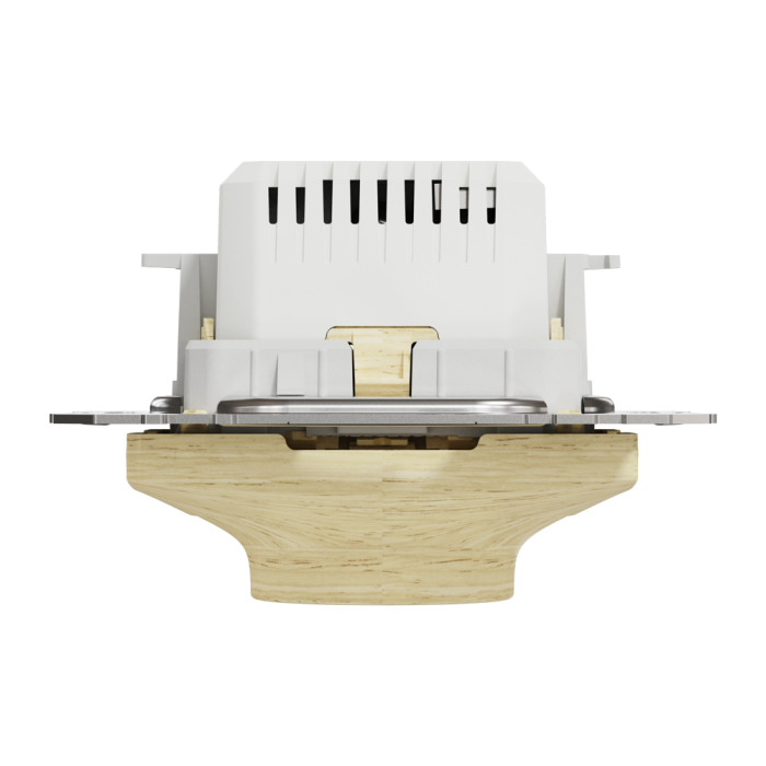 Димер, Sedna Design&Elements, Універсальний поворотний LED димер RC/RL 5-200 Вт Береза Sedna Elements, колір березового дерева, Schneider Electric, [SDD180502]