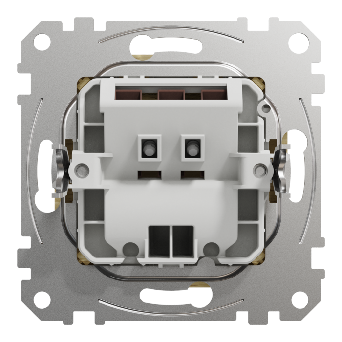 Вивід кабелю, Sedna Design&Elements, Роз'єм для виводу кабеля, Береза Sedna Elements, Schneider Electric, [SDD180903]