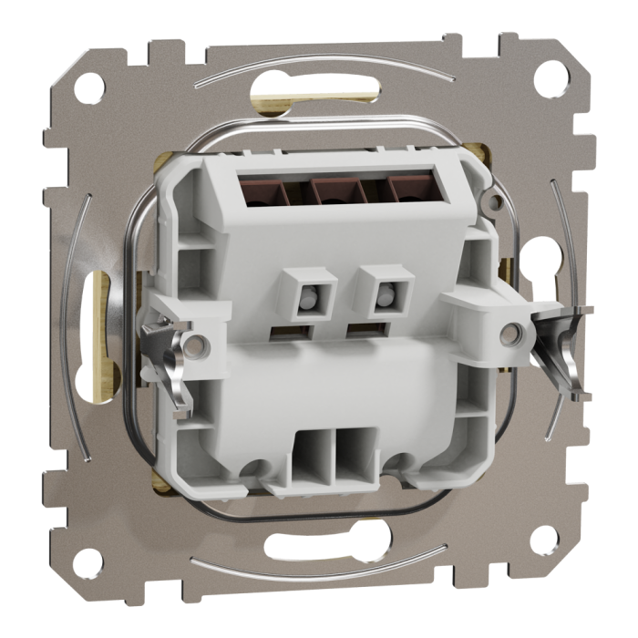 Вивід кабелю, Sedna Design&Elements, Роз'єм для виводу кабеля, Береза Sedna Elements, Schneider Electric, [SDD180903]