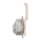 Розетка, Sedna Design&Elements, з заземлення, зі шторками, бежевий (ral 1013), Schneider Electric, [SDD212024]