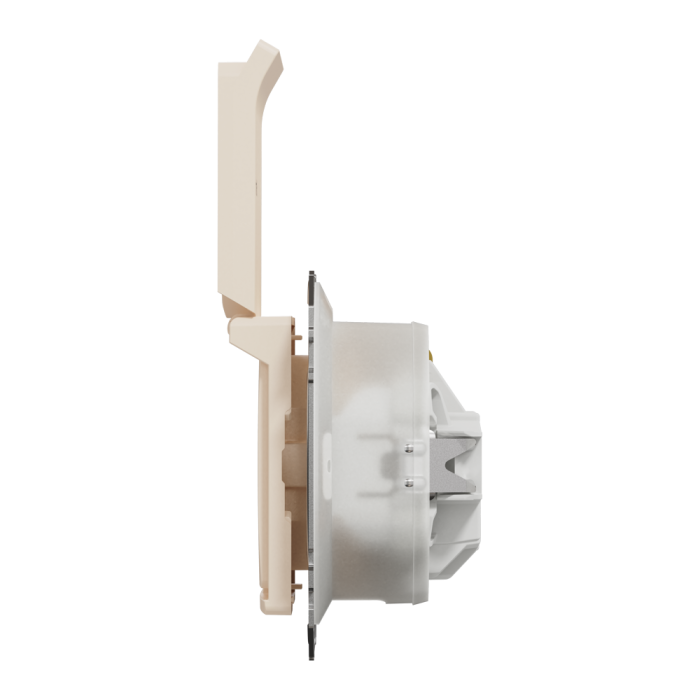 Розетка, Sedna Design&Elements, з заземлення, зі шторками, бежевий (ral 1013), Schneider Electric, [SDD212024]