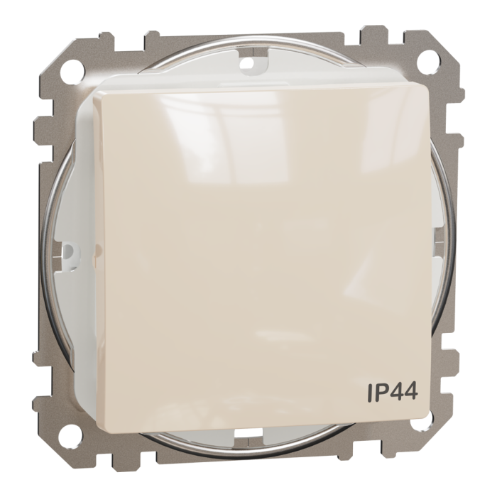 Вимикач, Sedna Design&Elements, Одноклавішний перемикач IP44 Бежевий Sedna Design, бежевий (ral 1013), Schneider Electric, [SDD212106]
