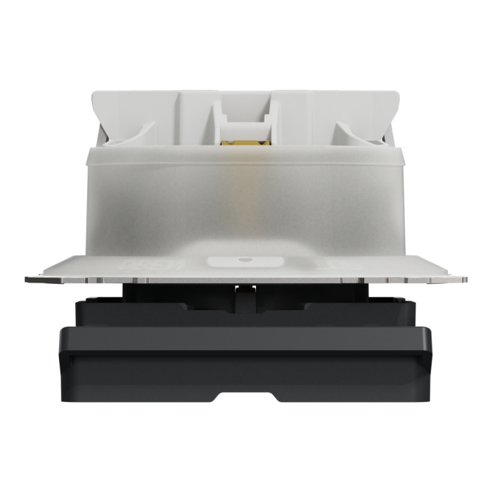 Розетка, Sedna Design&Elements, з заземлення, зі шторками, чорний (ral 7021), Schneider Electric, [SDD214024]
