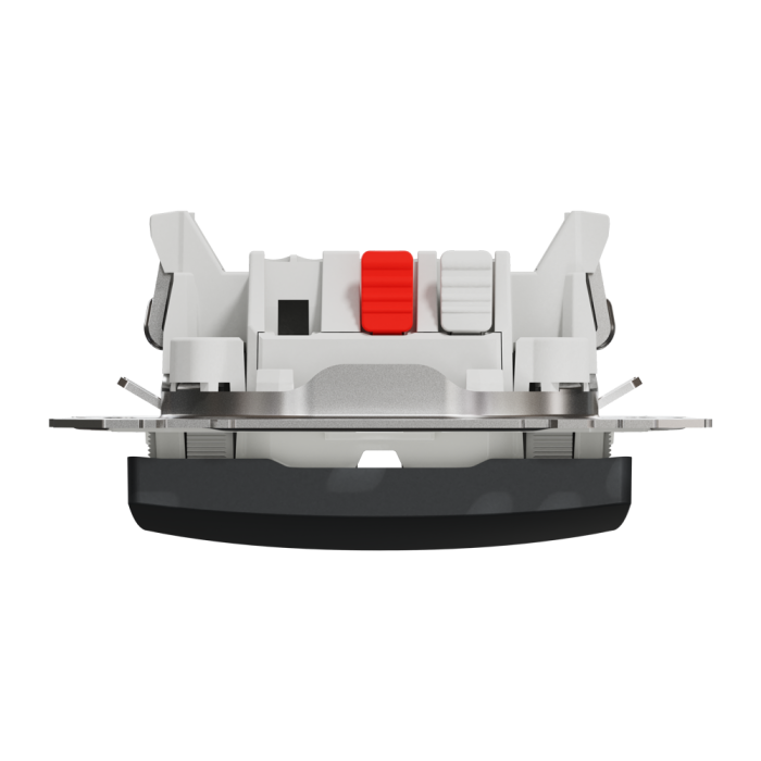 Вимикач, Sedna Design&Elements, Одноклавішний вимикач, 10АX, IP44, чорний, чорний (ral 7021), Schneider Electric, [SDD214101]