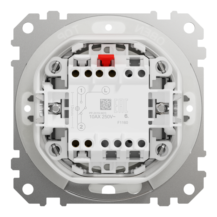 Вимикач, Sedna Design&Elements, Одноклавішний перемикач IP44 Чорний Sedna Design, чорний (ral 7021), Schneider Electric, [SDD214106]