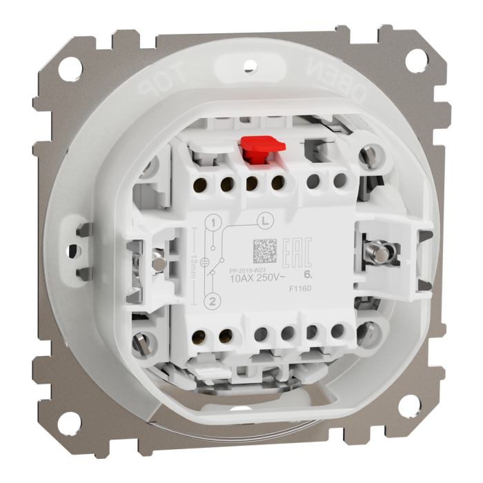 Вимикач, Sedna Design&Elements, Одноклавішний перемикач IP44 Чорний Sedna Design, чорний (ral 7021), Schneider Electric, [SDD214106]