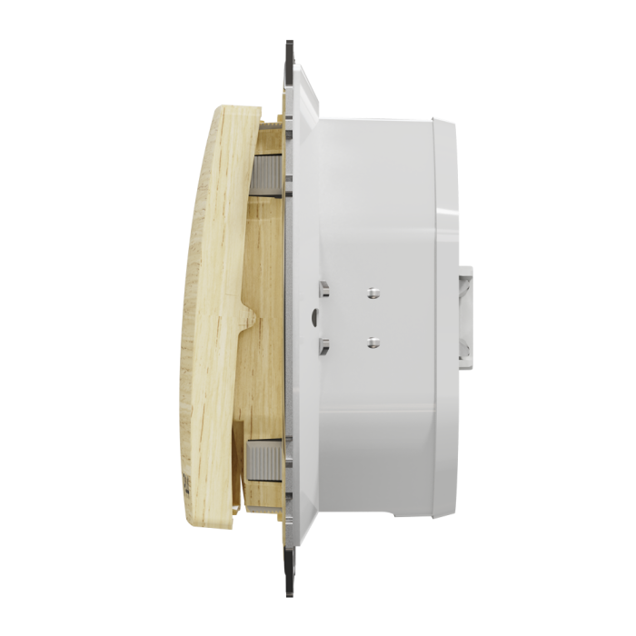 Вимикач, Sedna Design&Elements, Одноклавішний вимикач, 10АX, IP44, береза, колір березового дерева, Schneider Electric, [SDD280101]