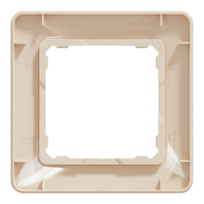 Рамка, Sedna Design&Elements, 1-постова Бежевий Sedna Design, бежевий (ral 1013), Schneider Electric, [SDD312801]